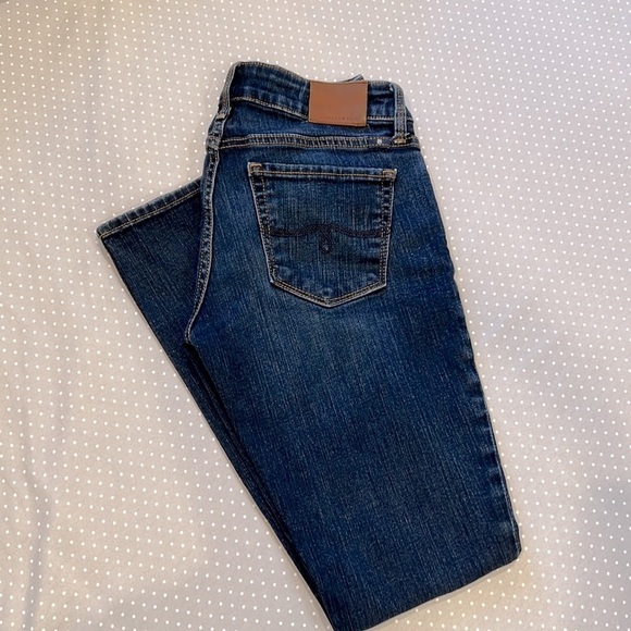 🍀Lucky Brand Lolita Skinny Dark Blue Denim Jeans in Size 0/25 - Picture 12 of 15